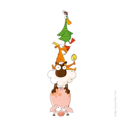 Sticker Pyramide d'animaux
