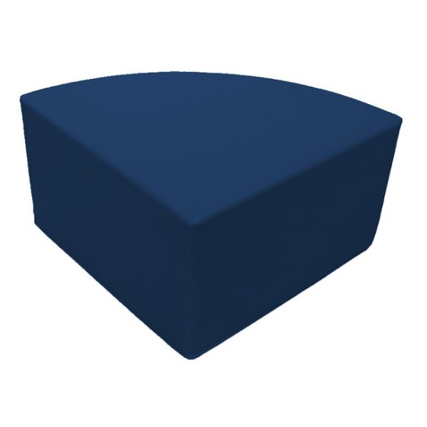 Pouf quart de rond enfant bleu foncé