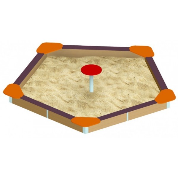 Bac à sable hexagonal