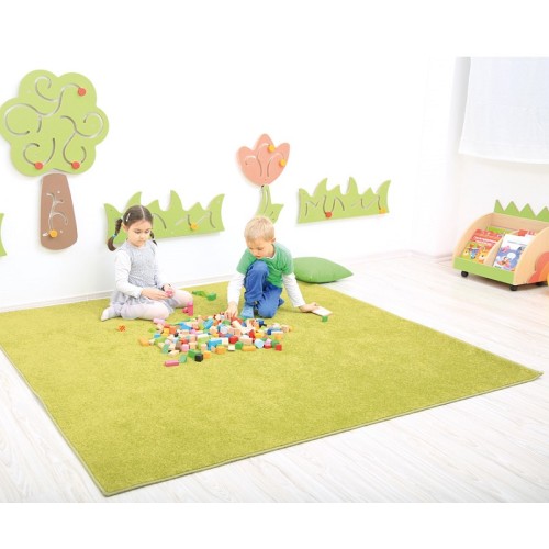 Tapis de regroupement carré coloré