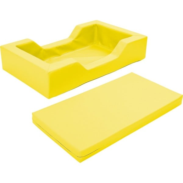 Lit en mousse avec contour et matelas