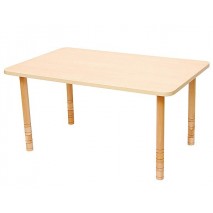 Table rectangle bois réglable