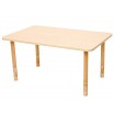 Table rectangle bois réglable
