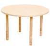 Table ronde bois réglable