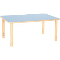 Table maternelle rectangle réglable