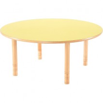 Table maternelle ronde réglable