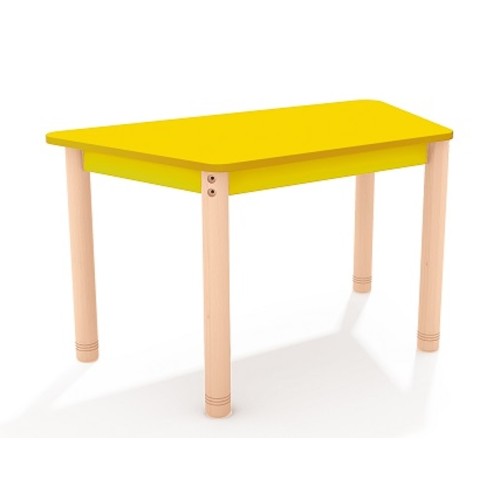 Table trapèze colorée maternelle
