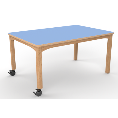 Table rectangulaire crèche roulettes