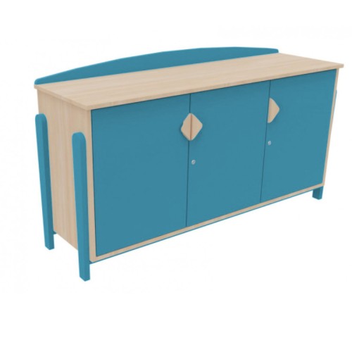 Armoire basse salle de classe avec clefs