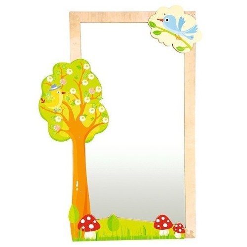 Miroir enfant nature