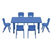 Table d’activité rectangle et chaises
