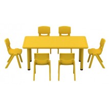 Table d’activité rectangle et chaises