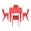 Table d’activité carrée et chaises