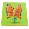 Puzzle double face en mousse - libellule/papillon