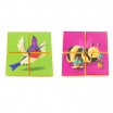 Puzzle mousse crèche - colibri/abeille
