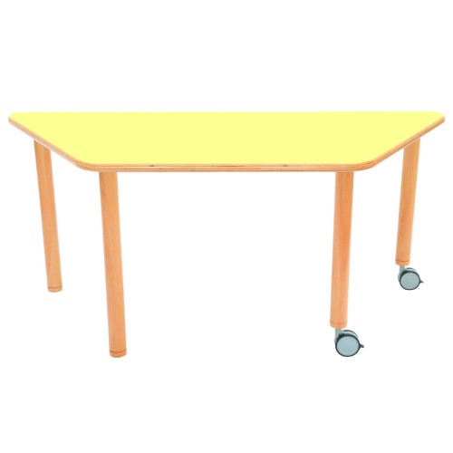 Table rectangle avec roulettes Wikicat