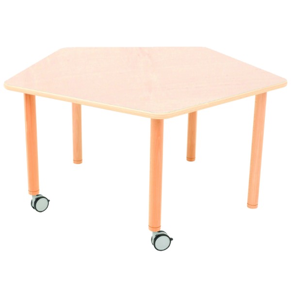 Table ronde avec pied central creche - maternelle