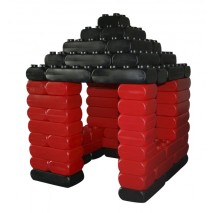Cabane à construire en briques géantes type LEGO