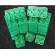 Brique géante type LEGO - Couleur vert