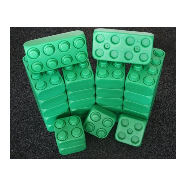 Brique géante type LEGO - Couleur vert