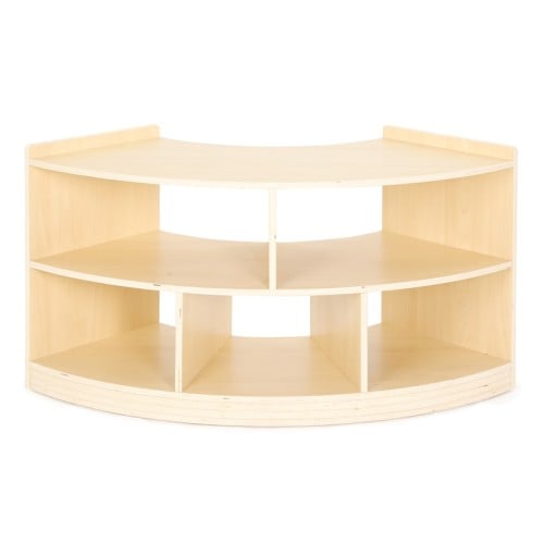 Meuble Montessori bas et incurvé