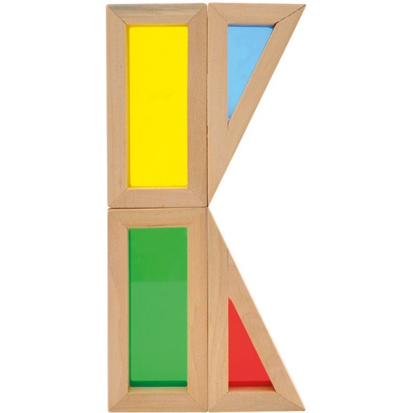 20 blocs de construction arc-en-ciel en acrylique transparent, jouets 20 blocs de construction arc-en-ciel en acrylique transparent, jouets