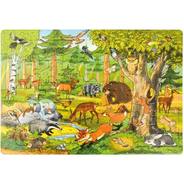 Educa Animaux Sauvages – 4 Puzzles Progressifs 16x16 Cm – Dès 3 Ans – Coffret Évolutif Avec Différents Niveaux