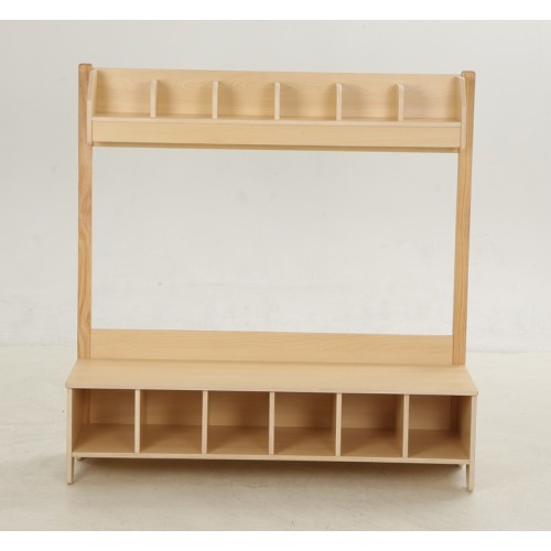 Vestiaire crèche / maternelle bois