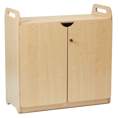 Petite armoire avec clés et miroir sécurisé enfant