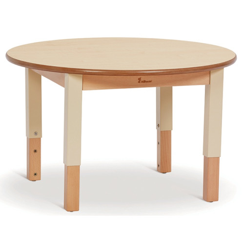 Table enfant ronde reglable en hauteur - T00 à T2