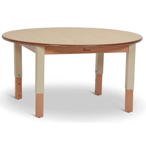Table enfant ronde reglable en hauteur - T00 à T2