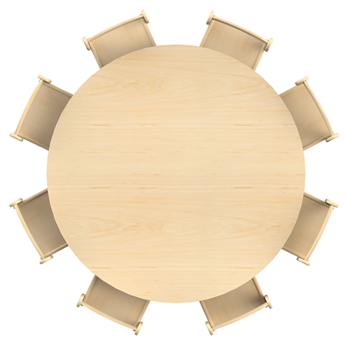 Grande table 8 enfants ajustable en hauteur