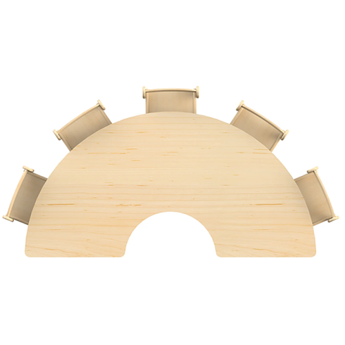 Table demi-cercle Millhouse réglable en hauteur