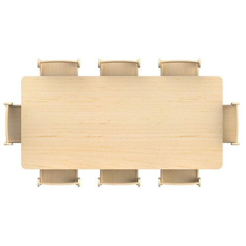 Grande table rectangle crèche 8 enfants