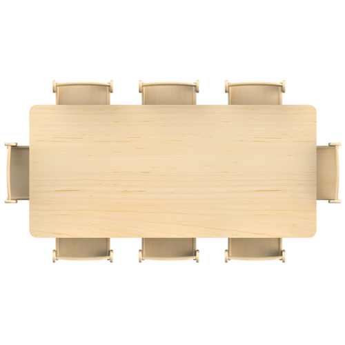Grande table rectangle maternelle Millhouse