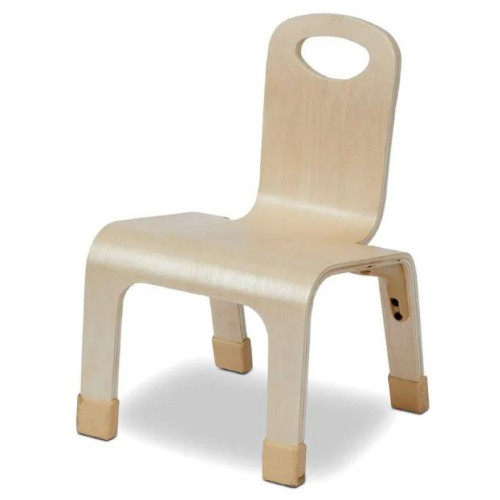 Pack 4 chaises bois crèche
