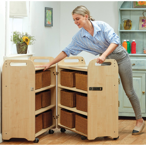 Armoire pliable avec bacs de rangement