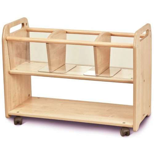 Grand rangement mobile transparent