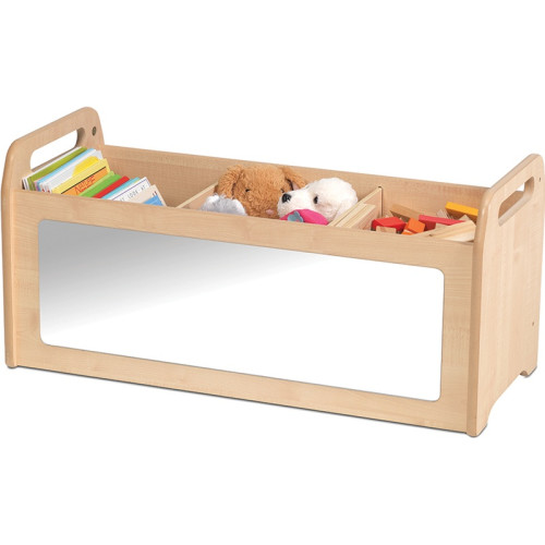 Bac à jouets avec miroir sécurisé