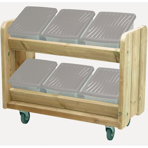 Chariot de rangement pour jeux en extérieur