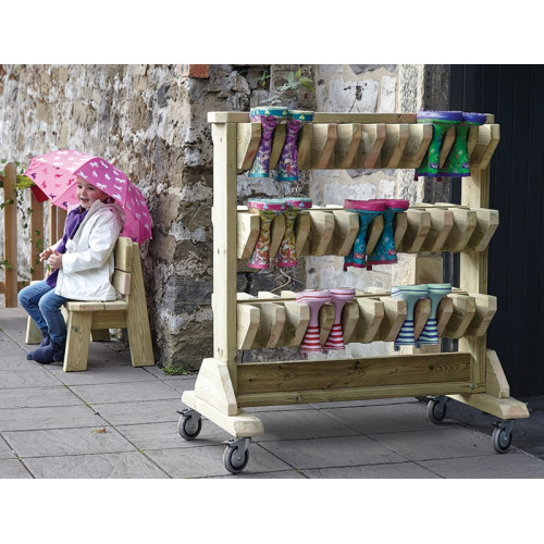 Meuble rangement bottes extérieur