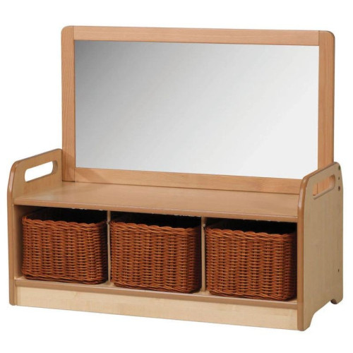 Meuble rangement avec tableau blanc ou miroir