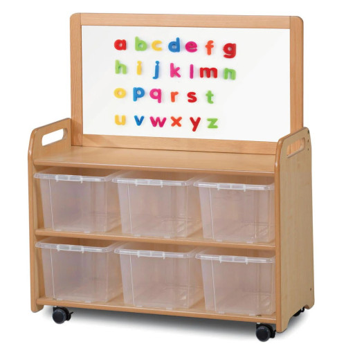 Meuble sur roulettes avec tableau magnétique