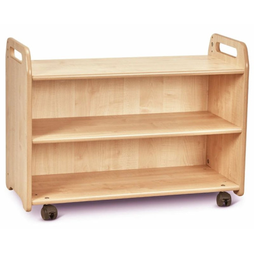 Meuble mobile avec miroir sécurisé et bacs à jouets