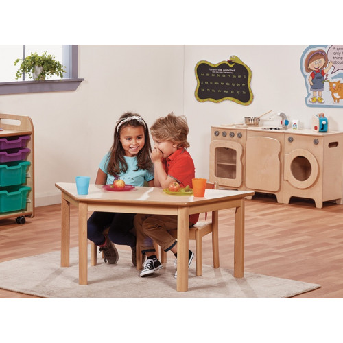 Table trapèze maternelle bois
