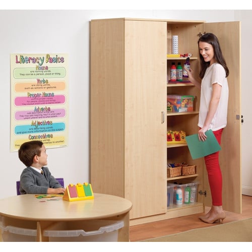 Grande armoire bois avec clés