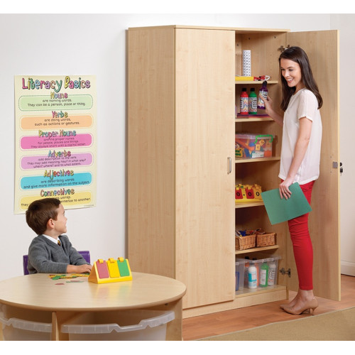 Grande armoire bois avec clés