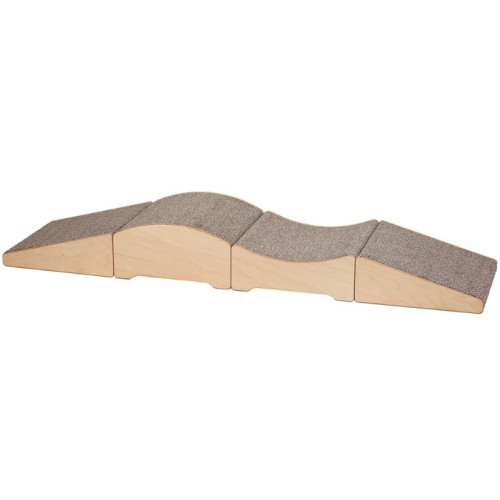 Lot de 4 modules mtoricité bois pour parcours