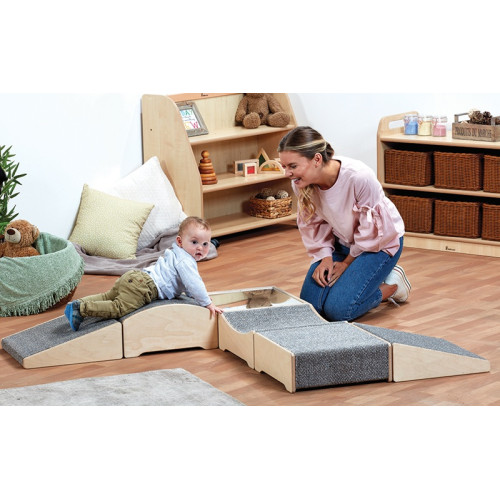 Parcours motricité bois crèche