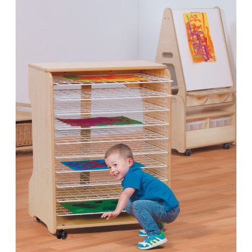 Meuble mobile sèche dessins grands formats